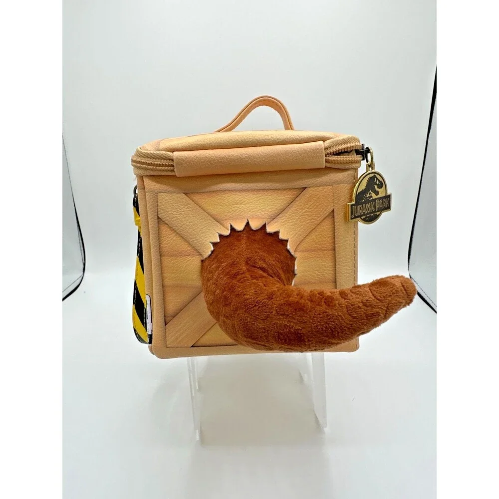 Jurassic Park‎ Dinosaur Crate Plush Zip Bag with T-Rex Head & Tail – Universal